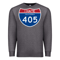 Charcoal Heather los angeles california interstate 405 (i 405) sweatshirt Premium Sweatshirt - linhVisuals