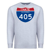 Heather Grey los angeles california interstate 405 (i 405) sweatshirt Premium Sweatshirt - linhVisuals