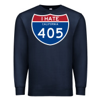 Navy los angeles california interstate 405 (i 405) sweatshirt Premium Sweatshirt - linhVisuals
