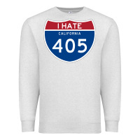Oatmeal Heather los angeles california interstate 405 (i 405) sweatshirt Premium Sweatshirt - linhVisuals