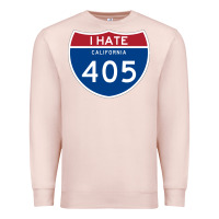 Pale Pink los angeles california interstate 405 (i 405) sweatshirt Premium Sweatshirt - linhVisuals