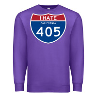Purple los angeles california interstate 405 (i 405) sweatshirt Premium Sweatshirt - linhVisuals