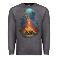 Charcoal Heather Souls Bonfire Premium Sweatshirt - linhVisuals