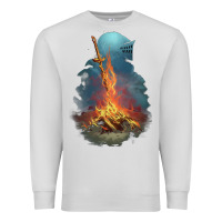 Dove Grey Souls Bonfire Premium Sweatshirt - linhVisuals