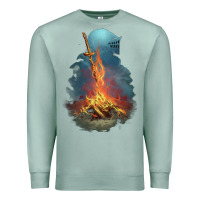 Seafoam Souls Bonfire Premium Sweatshirt - linhVisuals