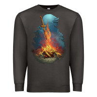 Smoke Souls Bonfire Premium Sweatshirt - linhVisuals