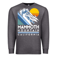 Charcoal Heather mammoth mountain california retro ski sweatshirt Premium Sweatshirt - linhVisuals