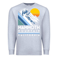 Heather Grey mammoth mountain california retro ski sweatshirt Premium Sweatshirt - linhVisuals