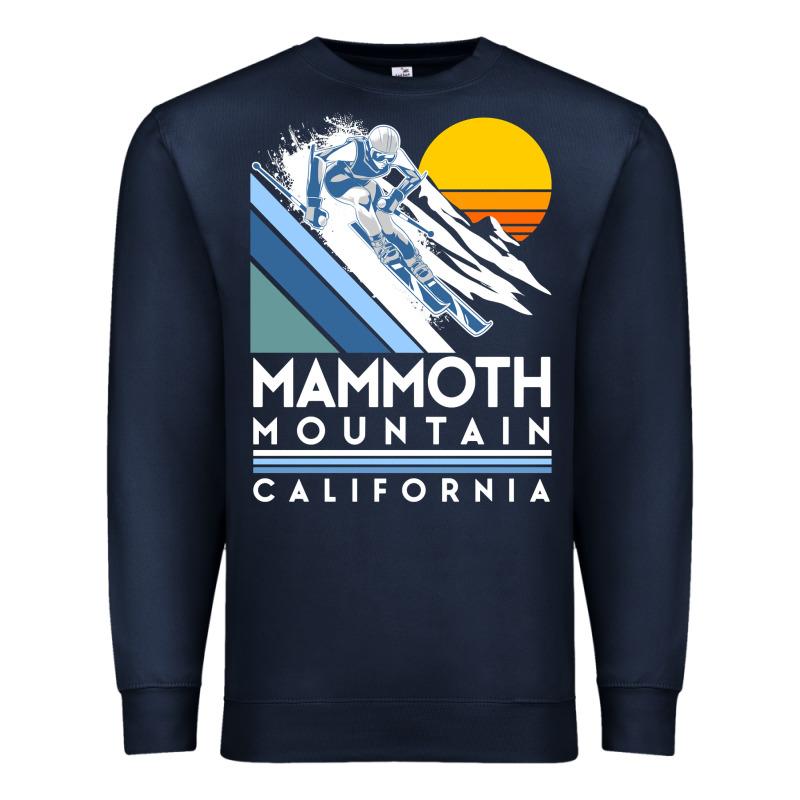Mammoth Mountain California Retro Ski Sweatshirt Premium Sweatshirt by linhVisuals | Teevron