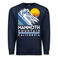 Navy mammoth mountain california retro ski sweatshirt Premium Sweatshirt - linhVisuals