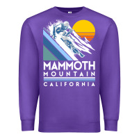 Purple mammoth mountain california retro ski sweatshirt Premium Sweatshirt - linhVisuals