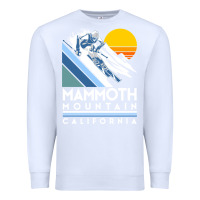White mammoth mountain california retro ski sweatshirt Premium Sweatshirt - linhVisuals