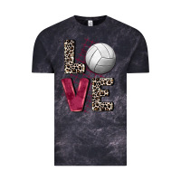 Cloud Black love volleyball Vintage Tee - FaDigitalArtStudio