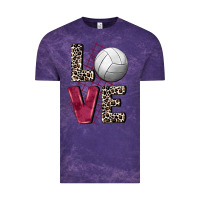 Cloud Purple love volleyball Vintage Tee - FaDigitalArtStudio