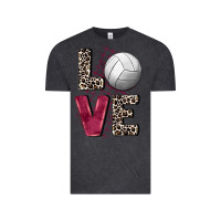 Vintage Black love volleyball Vintage Tee - FaDigitalArtStudio