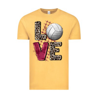 Vintage Mustard love volleyball Vintage Tee - FaDigitalArtStudio