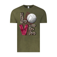 Vintage Olive love volleyball Vintage Tee - FaDigitalArtStudio