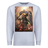 Heather Grey Warhammer Characters Premium Sweatshirt - linhVisuals