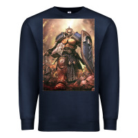 Navy Warhammer Characters Premium Sweatshirt - linhVisuals