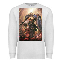 Oatmeal Heather Warhammer Characters Premium Sweatshirt - linhVisuals