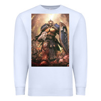 White Warhammer Characters Premium Sweatshirt - linhVisuals