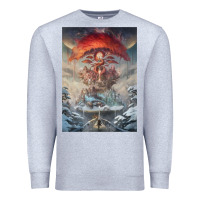 Heather Grey The Painted World Premium Sweatshirt - linhVisuals