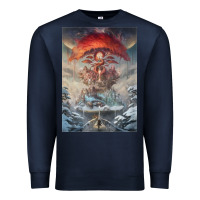 Navy The Painted World Premium Sweatshirt - linhVisuals