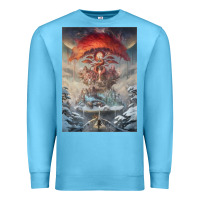 Ocean Blue The Painted World Premium Sweatshirt - linhVisuals