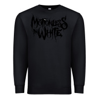 Black Motionless In White Premium Sweatshirt - linhVisuals
