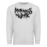 Dove Grey Motionless In White Premium Sweatshirt - linhVisuals