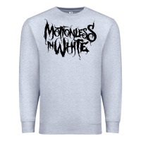 Heather Grey Motionless In White Premium Sweatshirt - linhVisuals