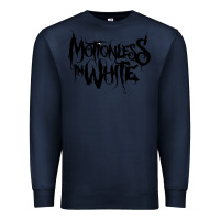 Navy Motionless In White Premium Sweatshirt - linhVisuals