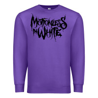 Purple Motionless In White Premium Sweatshirt - linhVisuals