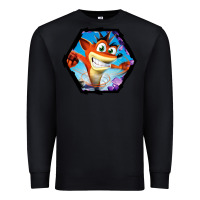 Black CRASH BANDICOOT LEGENDS Premium Sweatshirt - linhVisuals