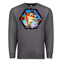 Charcoal Heather CRASH BANDICOOT LEGENDS Premium Sweatshirt - linhVisuals