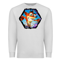 Dove Grey CRASH BANDICOOT LEGENDS Premium Sweatshirt - linhVisuals