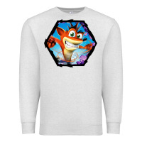 Oatmeal Heather CRASH BANDICOOT LEGENDS Premium Sweatshirt - linhVisuals