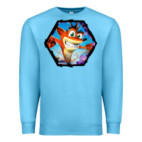 Ocean Blue CRASH BANDICOOT LEGENDS Premium Sweatshirt - linhVisuals