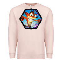 Pale Pink CRASH BANDICOOT LEGENDS Premium Sweatshirt - linhVisuals