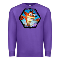 Purple CRASH BANDICOOT LEGENDS Premium Sweatshirt - linhVisuals