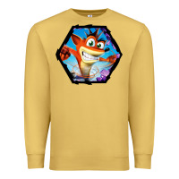 Antique Gold CRASH BANDICOOT LEGENDS Premium Sweatshirt - linhVisuals