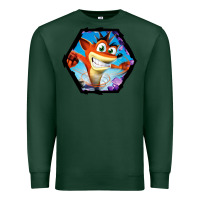 Sports Green CRASH BANDICOOT LEGENDS Premium Sweatshirt - linhVisuals