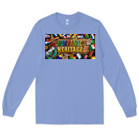 Colony Blue hispanic heritage license plate Long Sleeve Tee - BundleAndBundleShop