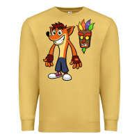 Antique Gold CRASH BANDICOOT Premium Sweatshirt - linhVisuals