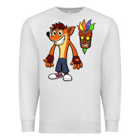 Oatmeal Heather CRASH BANDICOOT Premium Sweatshirt - linhVisuals