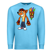 Ocean Blue CRASH BANDICOOT Premium Sweatshirt - linhVisuals
