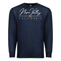 Navy napa valley ca t shirt Premium Sweatshirt - linhVisuals