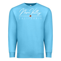 Ocean Blue napa valley ca t shirt Premium Sweatshirt - linhVisuals