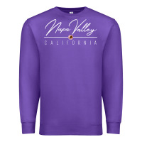 Purple napa valley ca t shirt Premium Sweatshirt - linhVisuals