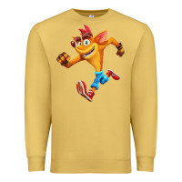 Antique Gold CRASH BANDICOOT Premium Sweatshirt - linhVisuals